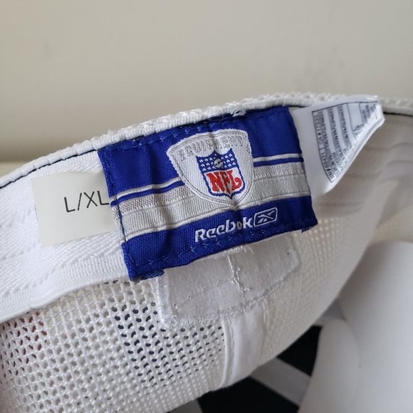 St. Louis Rams Hat Cap Fitted Stretch L/XL Blue White Reebok NFL Deadstock NWT - Picture 11 of 12